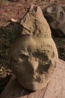 Originálna kamenná socha,Maska - kamenná socha